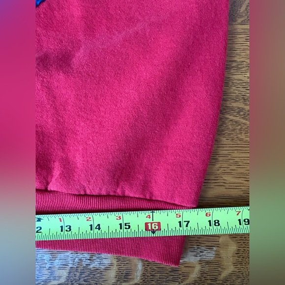 Vintage Fruit of the Loom Crewneck Raglan Cotton-Blend Applique Americana Quilt - Picture 7 of 12